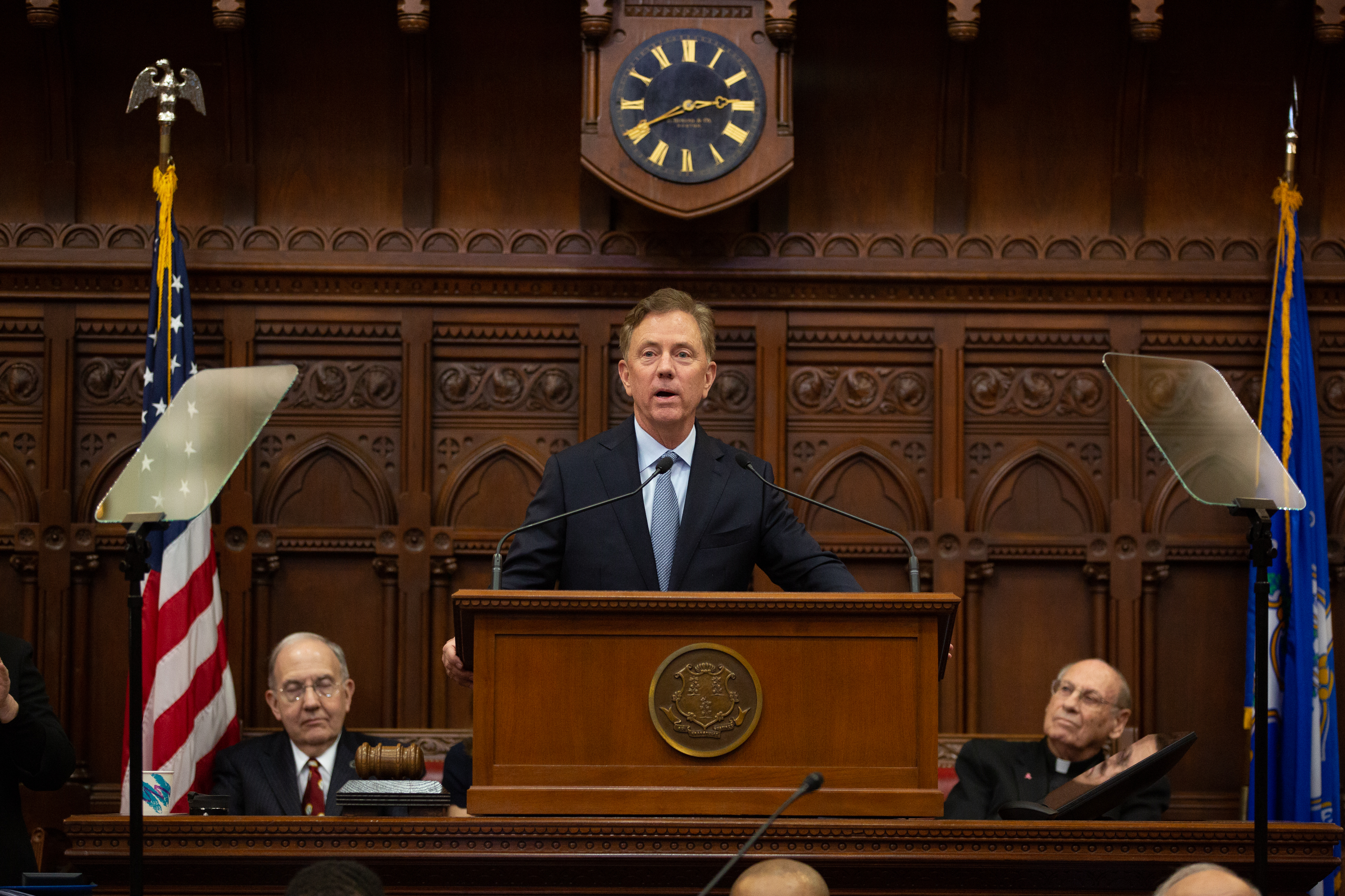 Governor Ned Lamont gives his first State of the State address