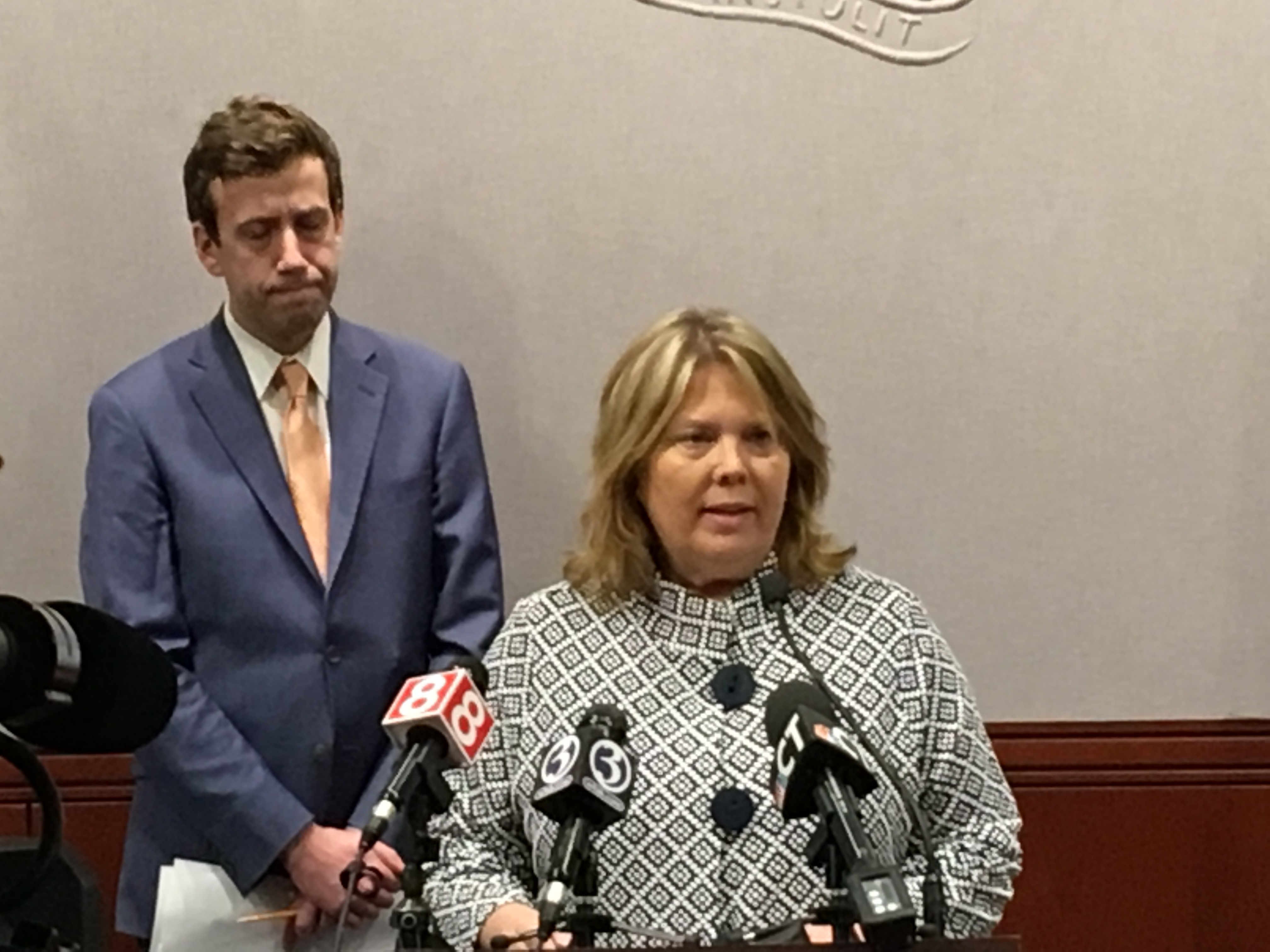 Mary Abrams, D-Meriden, with Sen. Matt Lesser, D-Middletown, introduced legislation Thursday that would ban the sale of flavored e-cigaretts.