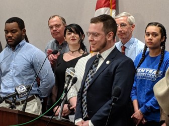David Schultz, an alumnus of Manchester Community College, says he thinks consolidating the colleges hurt the "substance and spirit" of the individual colleges.