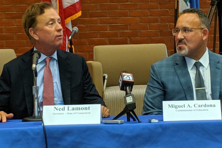 Lamont said he OK’d a $250k no-bid contract with Miguel Cardona