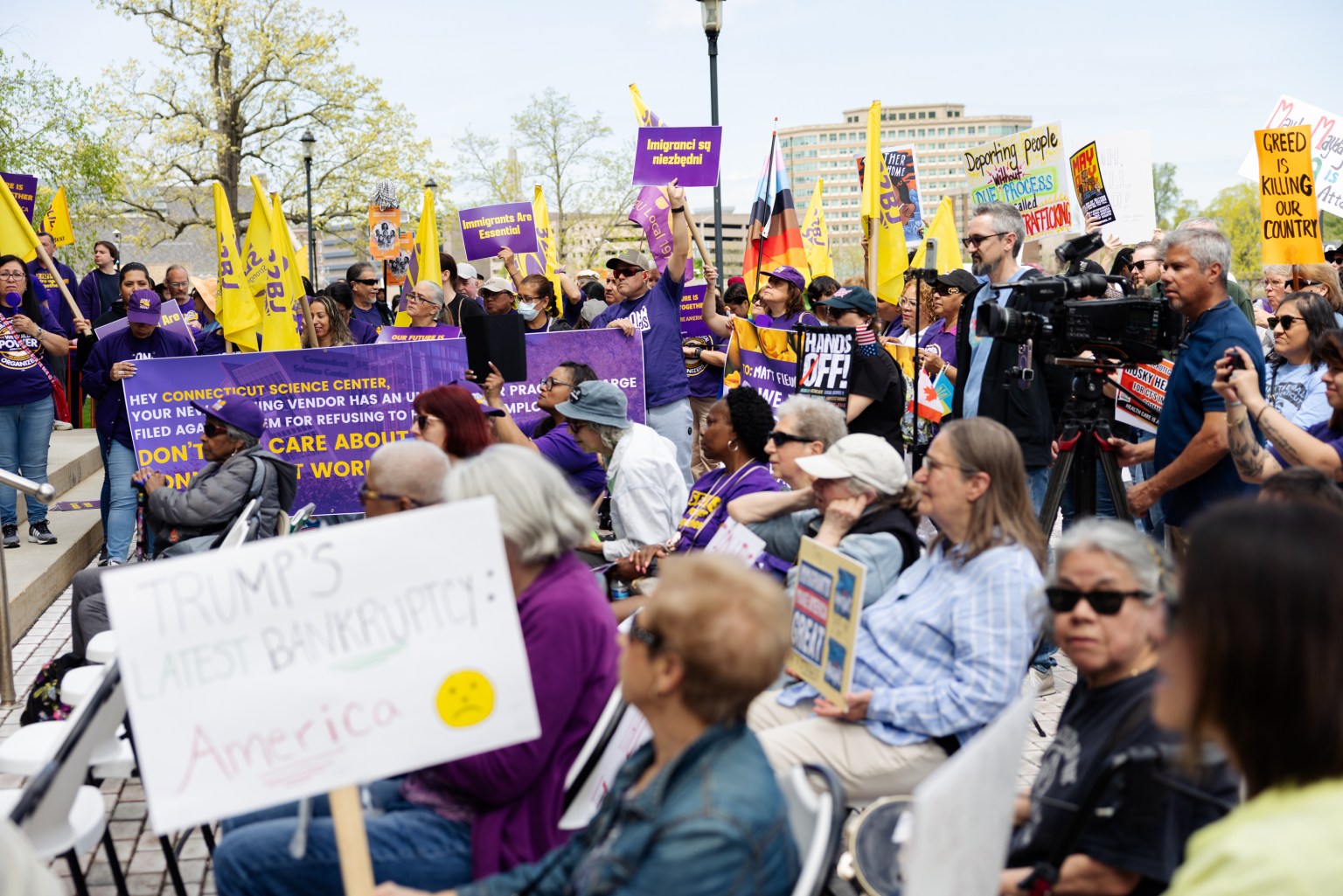 May Day rallies gather crowds in CT, across U.S.