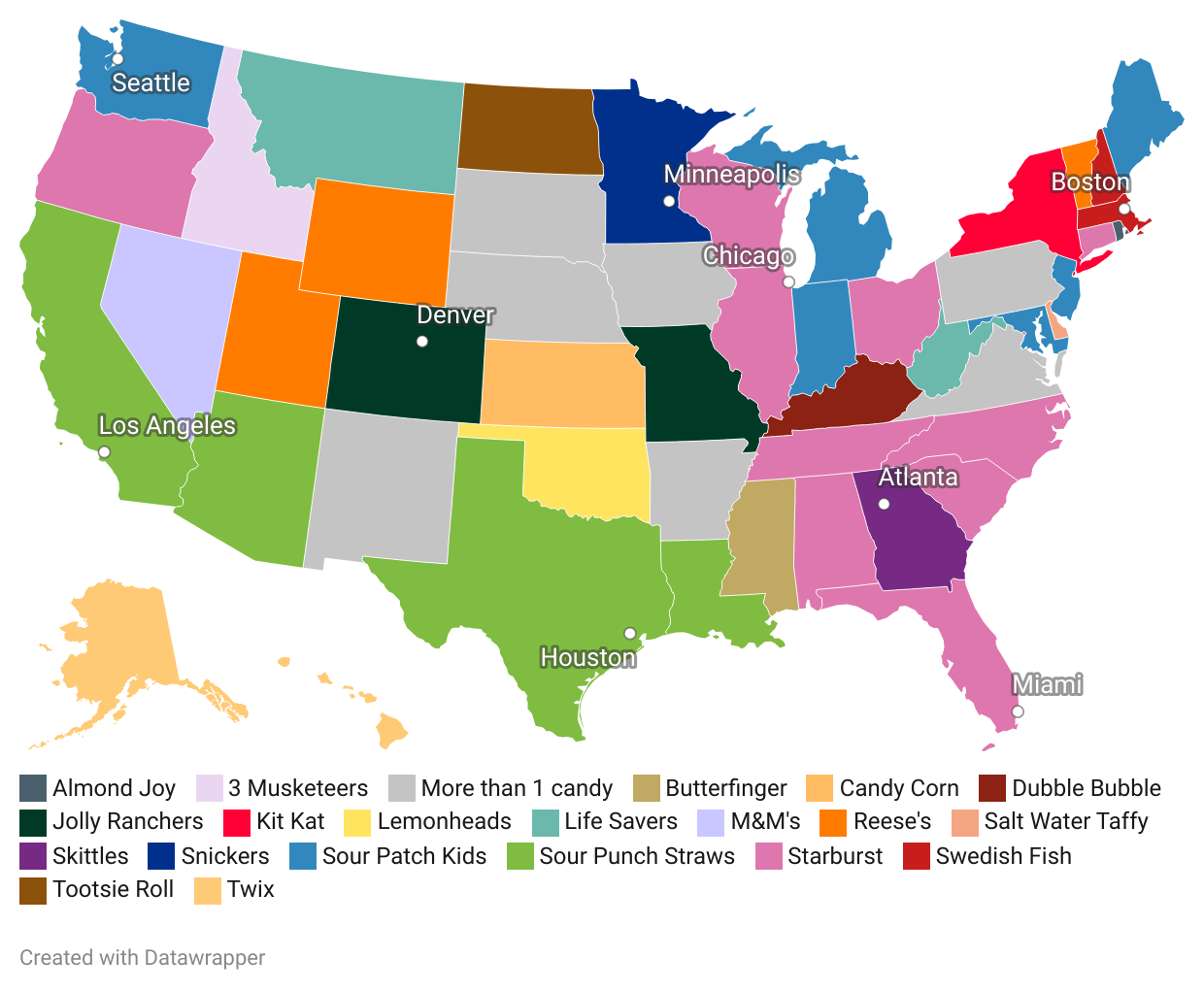 What's Connecticut's favorite candy this Halloween?