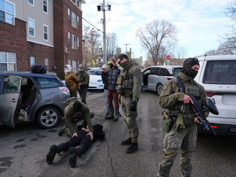 Between the torch and the street in Minneapolis