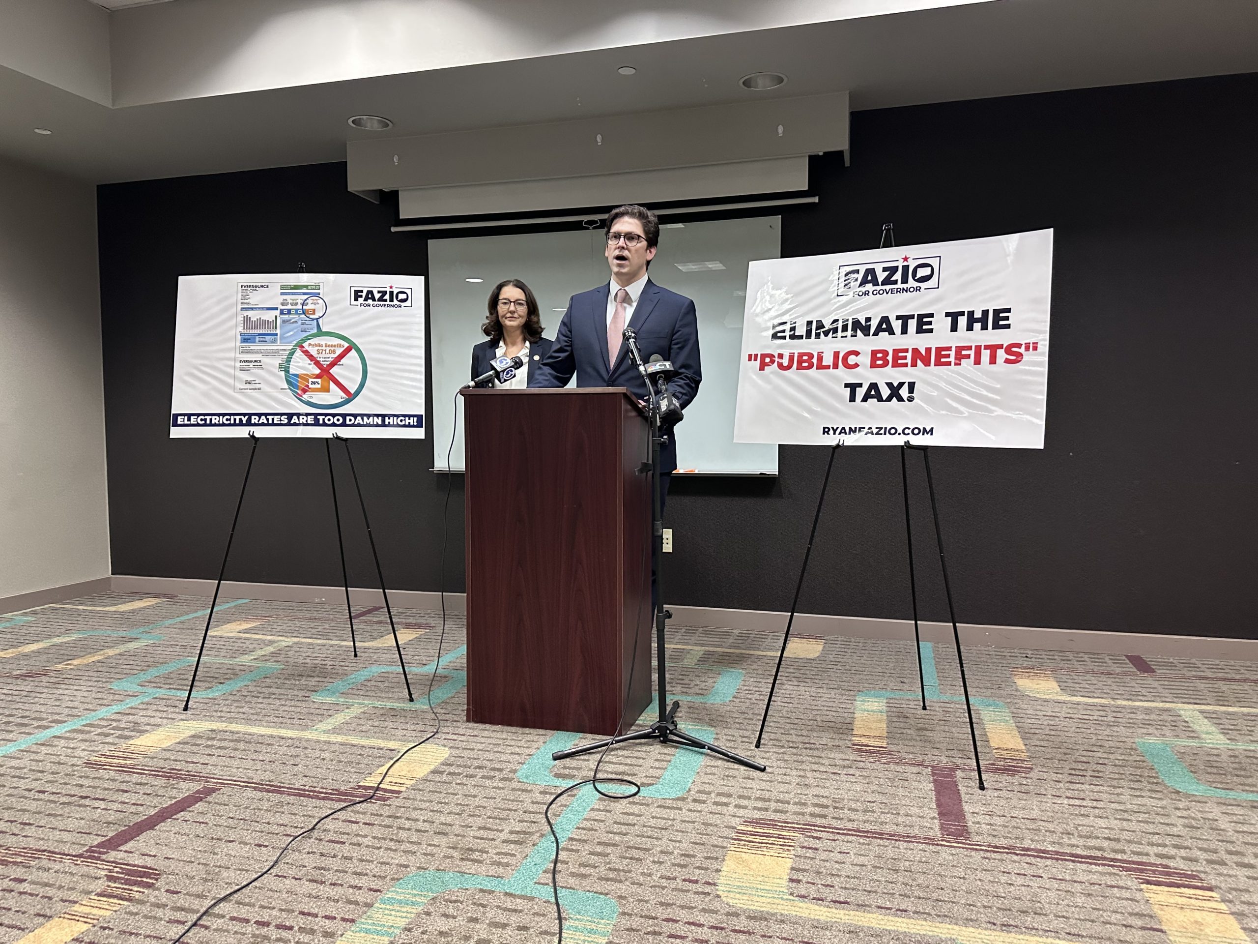 Ryan Fazio campaign policy pitch promises cheaper electricity