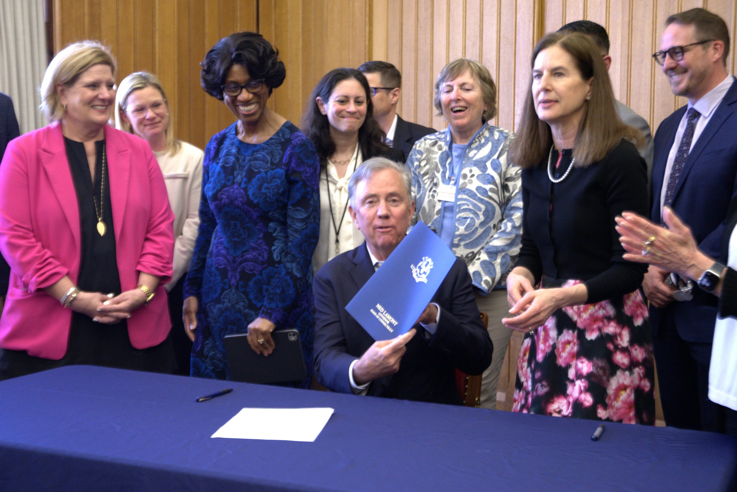 Pressed for immediate aid, Lamont launches study on education