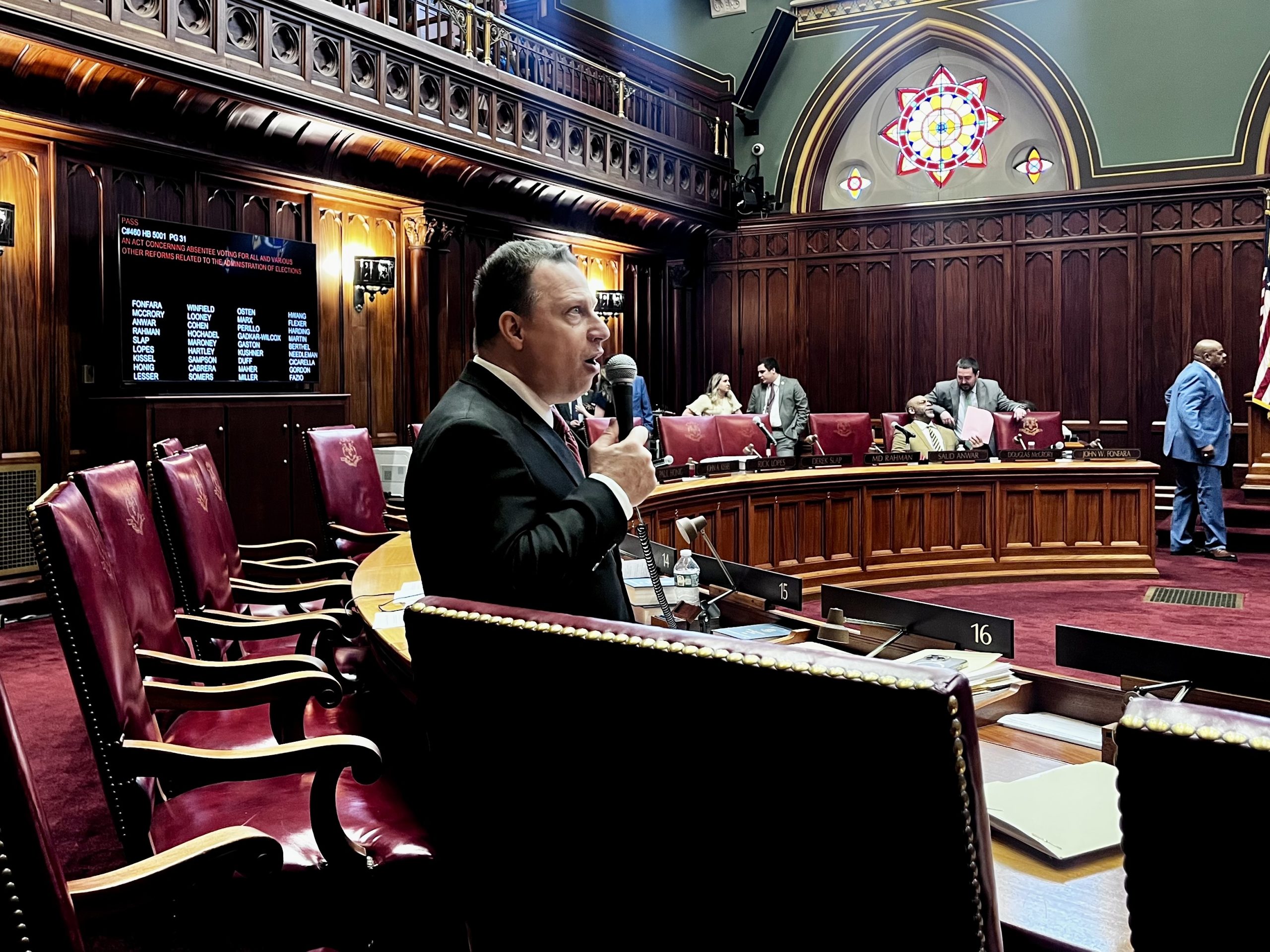 Which Senators talked the most during CT's legislative session?