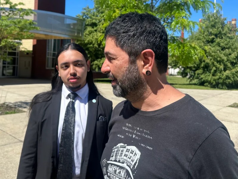 New Haven dad seeks refuge from ICE at school