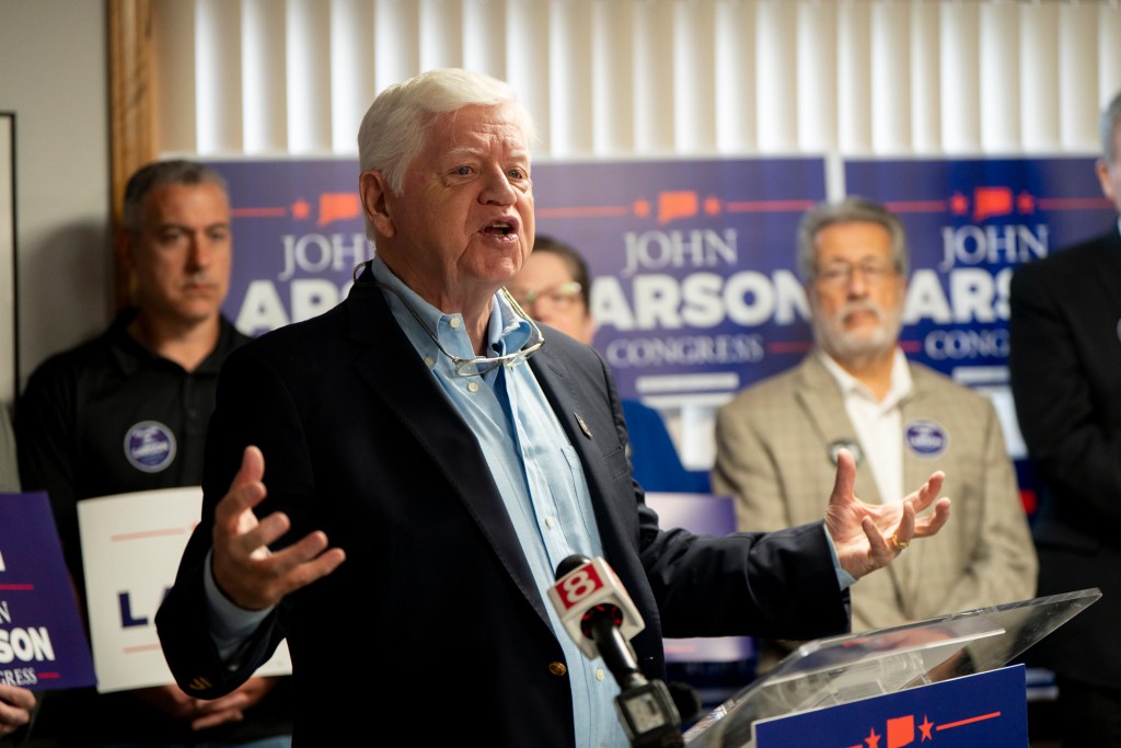 John Larson steps up attacks on Luke Bronin on labor, fundraising