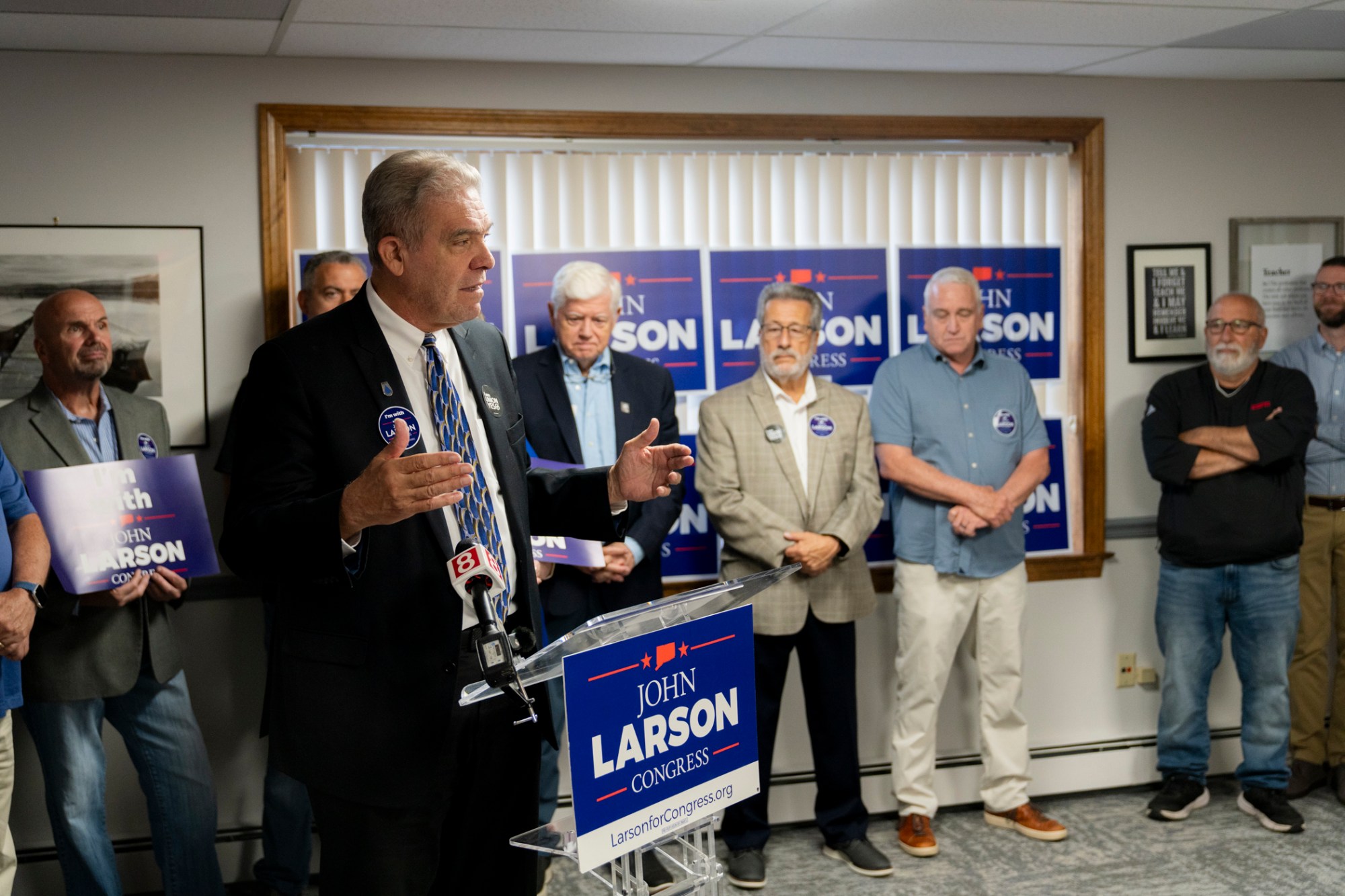 John Larson steps up attacks on Luke Bronin on labor, fundraising