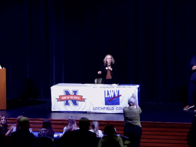 Jahana Hayes, Chris Shea square off in CT 5th District debate